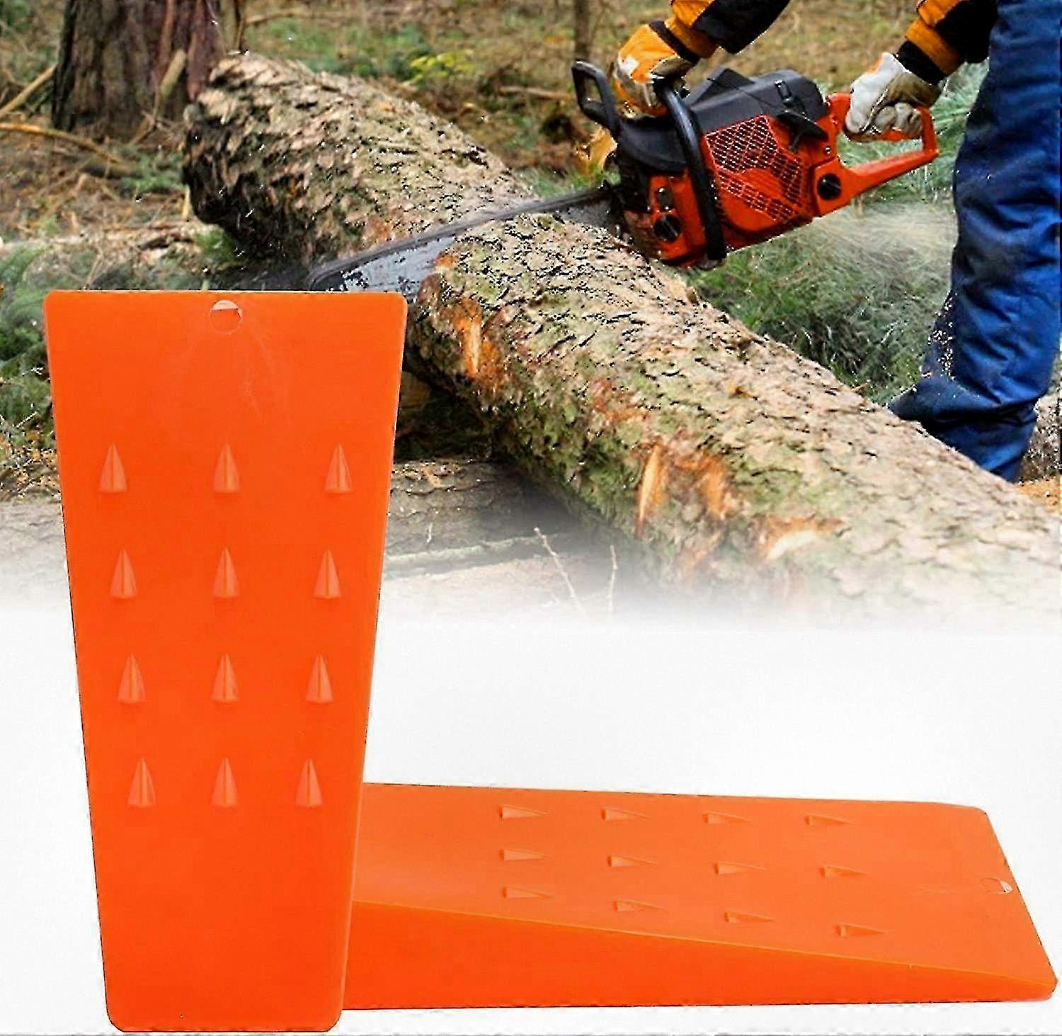 2 Pcs Plastic Felling Wedges for Tree Cutting, Chainsaw Accessories and Logging Tools Suitable for Various Chainsaws