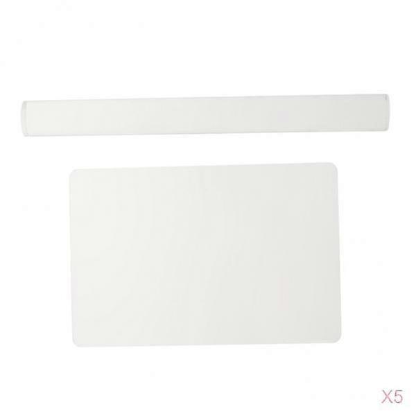 5 ensemble de rouleau d’argile acrylique avec panneau de support en feuille pour le façonnage et