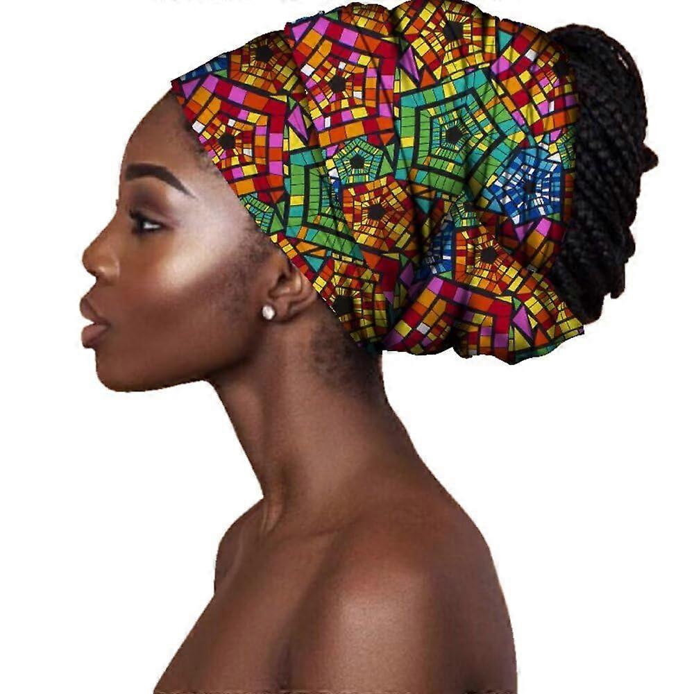 African Headwraps for Women Ankara Fabric Head Scarf - Vibrant Patterns, Soft Material, Versatile Style