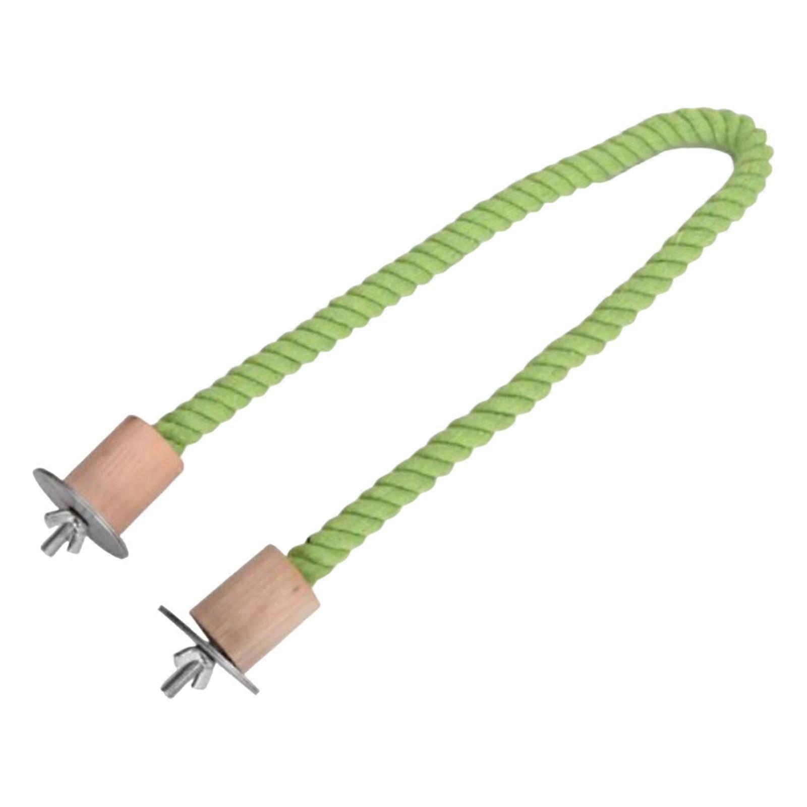Stable Bird Rope Perch Parrot Training Cage Resting Branch for Conures Cockatiel