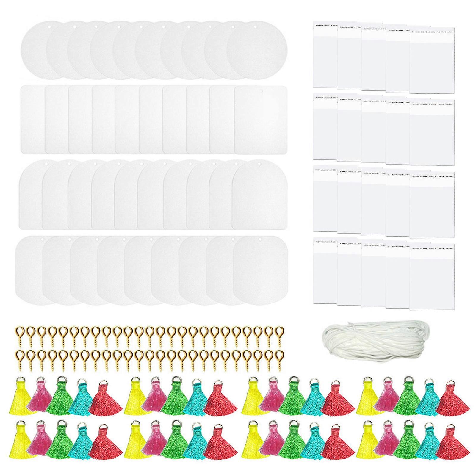 DIY Air Freshener Blank Felt with Tassel and Rope Car Home Felt Sheet Sublimation Blanks Air Freshener Sheets Handmade