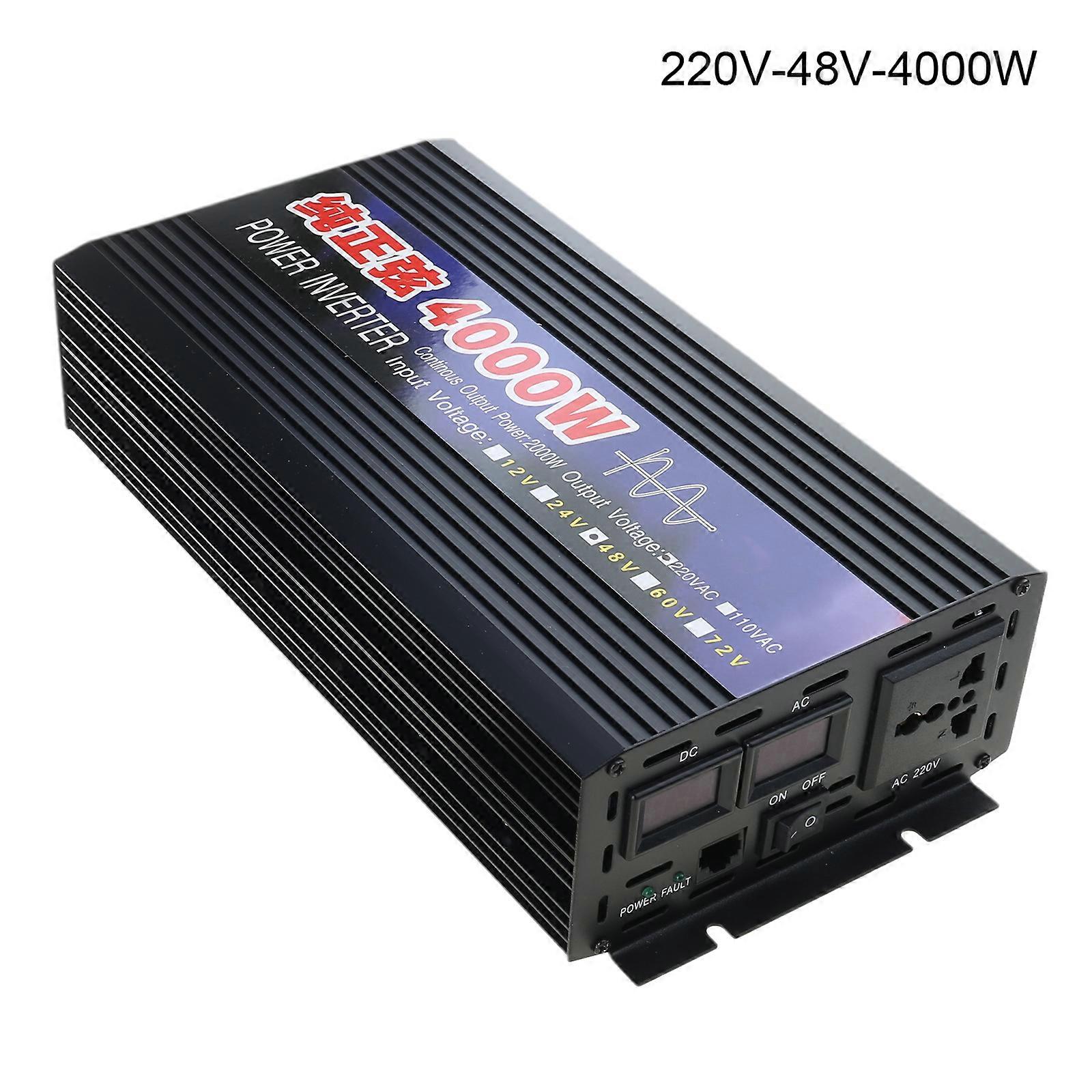 Pure Sine Wave Inverter for DC 12V 24V To AC 220V for Air Conditioning Refrigerator Freezer Strong Load Adaptability
