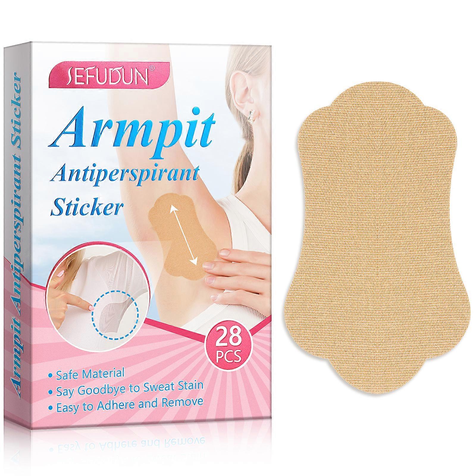 28 Pcs Armpit Sweat-Absorbing Pads Disposable Comfortable Non Visible Non Sweat Adhesive Armpit Protection