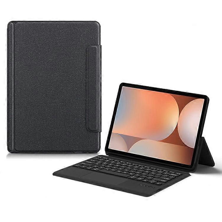 Compatível com Samsung Galaxy Tab S10+ Capa de Couro + Teclado Compatível com Bluetooth com Touchpad e Retroiluminação
