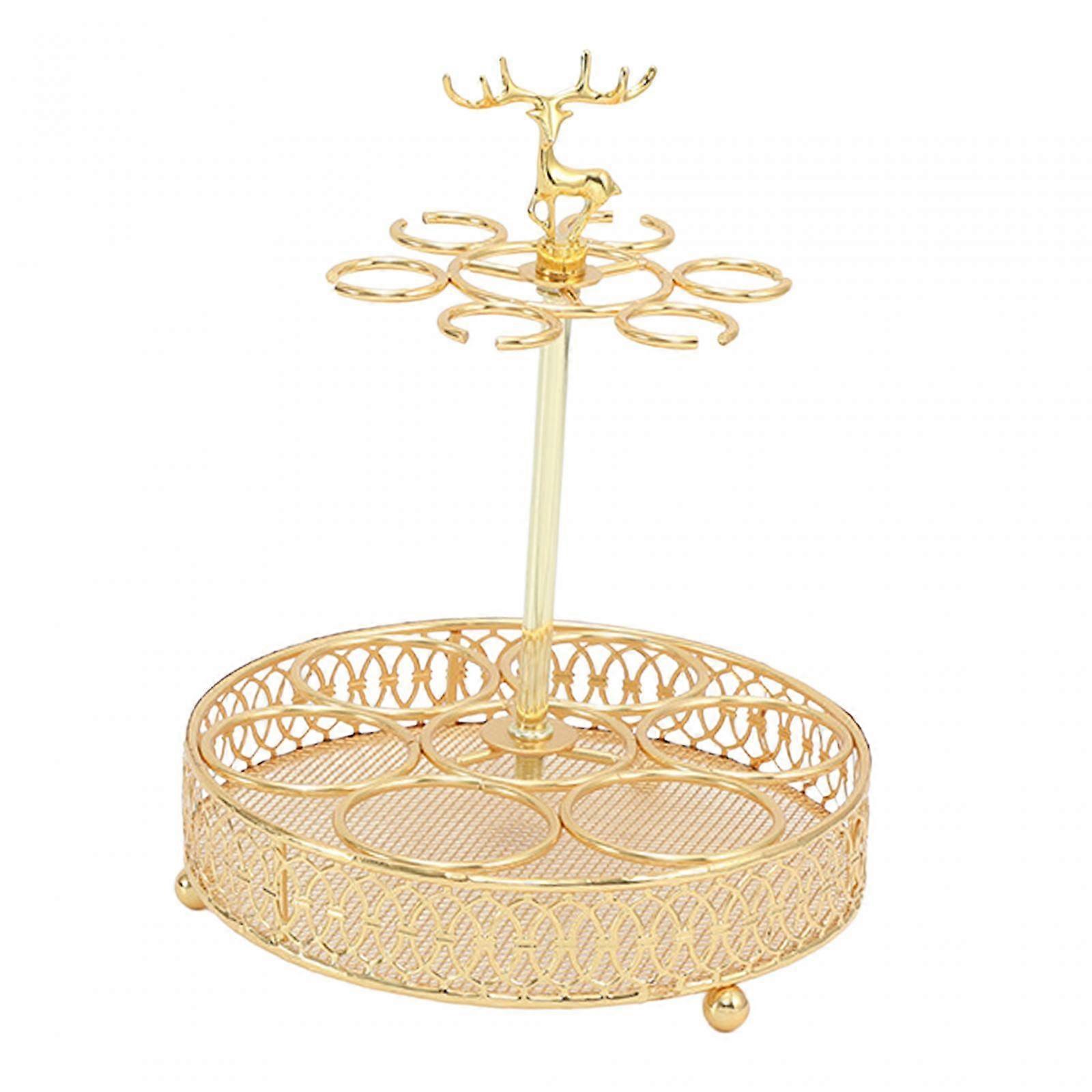 Wine Glasses Rack Stemware Storage Shelf Iron Practical Glassware Organizer