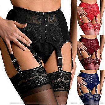 Women's Garter Belt Plus Size Lace Garter And Clips Adjustable Underwear Garter Suspenders Underwear Waist Garter Garter Set