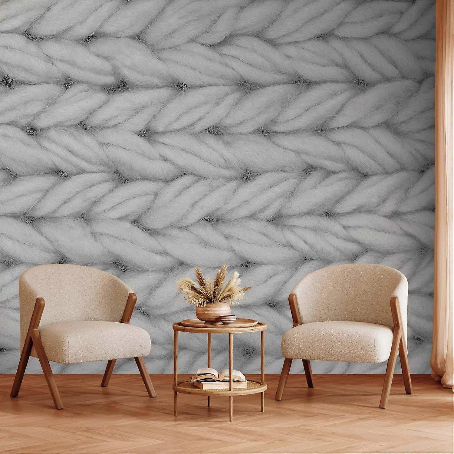 Zelfklevende muurschildering - Echte wol - Tweede variant