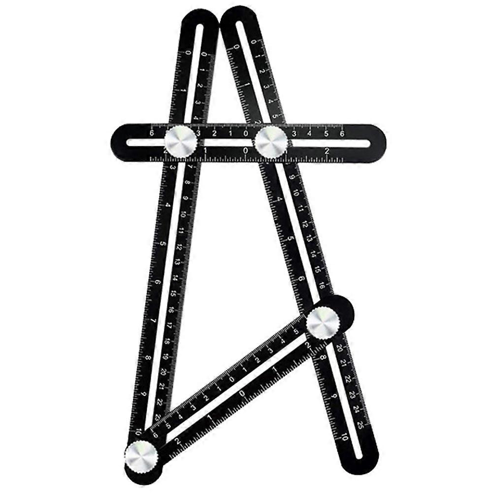 Aluminium Alloy Multifunction Four - fold Folding Measuring Ruler for Hand Tools and Teaching Utensils