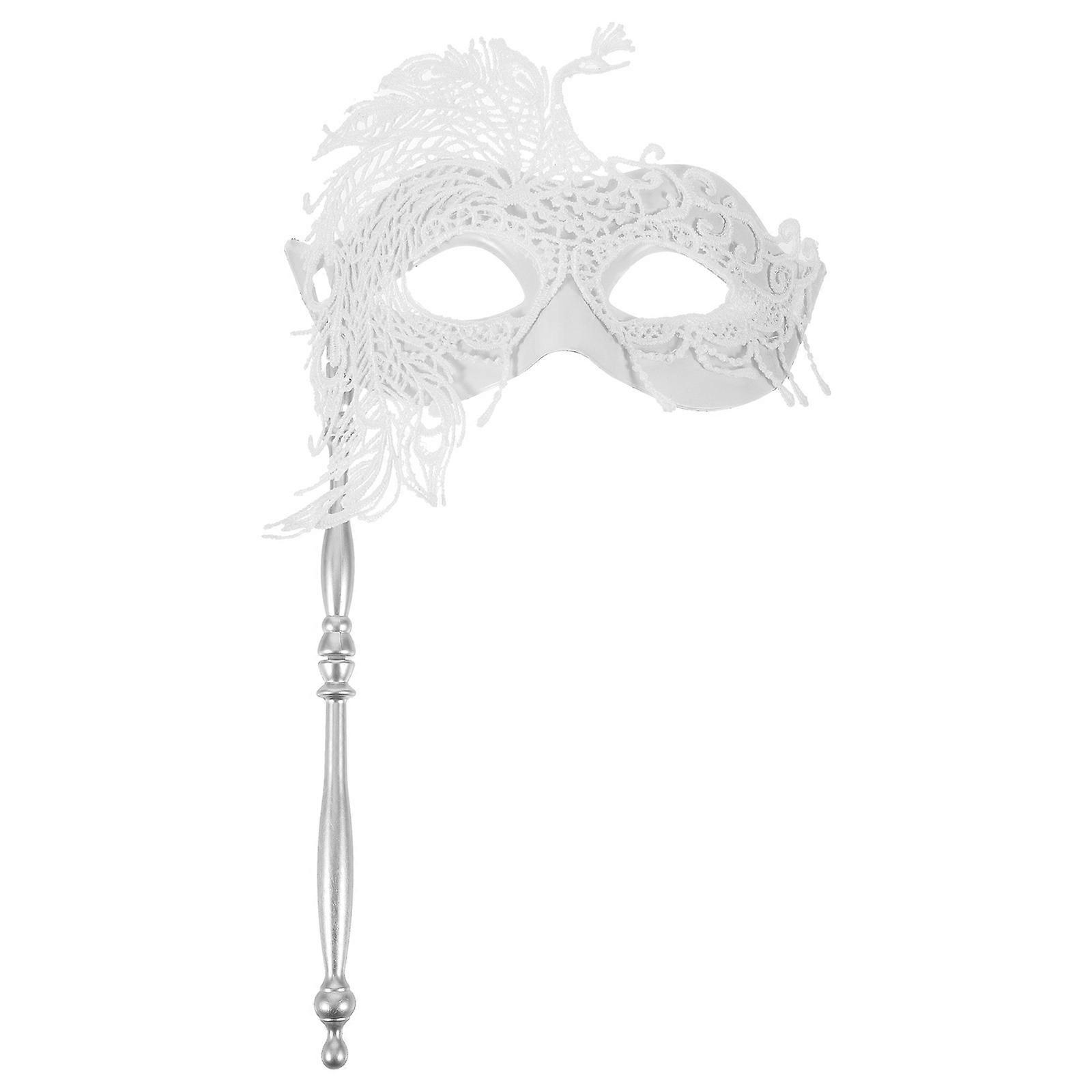 Women's Lightweight Lace Handheld Mask for Prom, Halloween, Cosplay & Parties – Comfortable, Durable Design