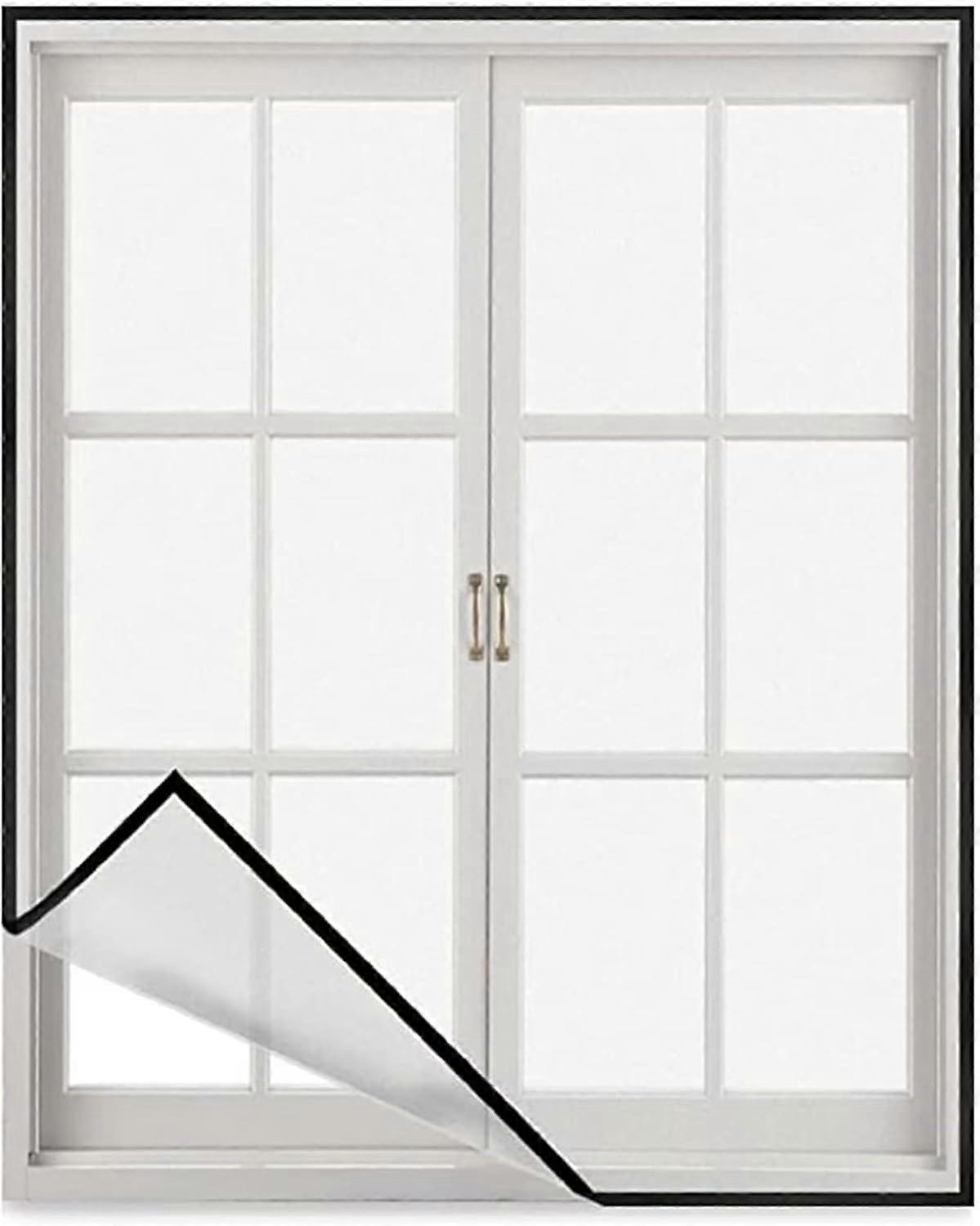 Fly screen - Fly screen - Window screen - Window screen - 120 x 150 cm - Universal window screen - Insect screen - Mosquito screen - Self-adhesive -