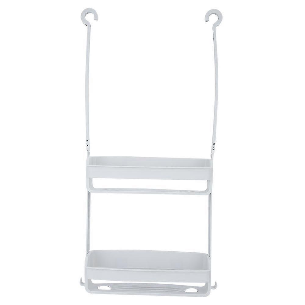 Hanging Storage Rack for Bathroom Kitchen - Space Saving Organizer (Gray)