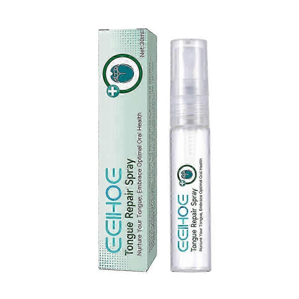 Tongue Repair Spray, Mouth Odor Eliminator for Dryness& Bad Breath,Fissured Tongue Relief Spray, Instant Dry Mouth Relief,Breath Freshener Spray 1pc