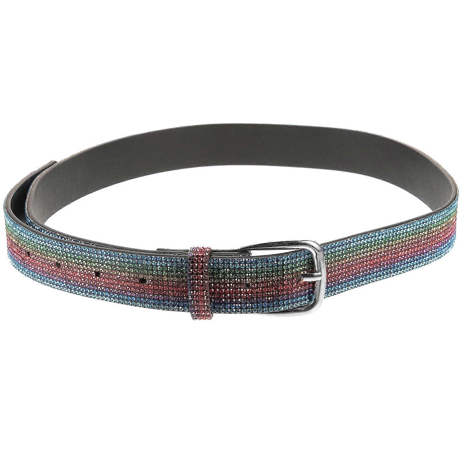 Fashion Belts Multi-Colored Rectangular Ladies Elegant Formal Occasions Lightweight 1Pack