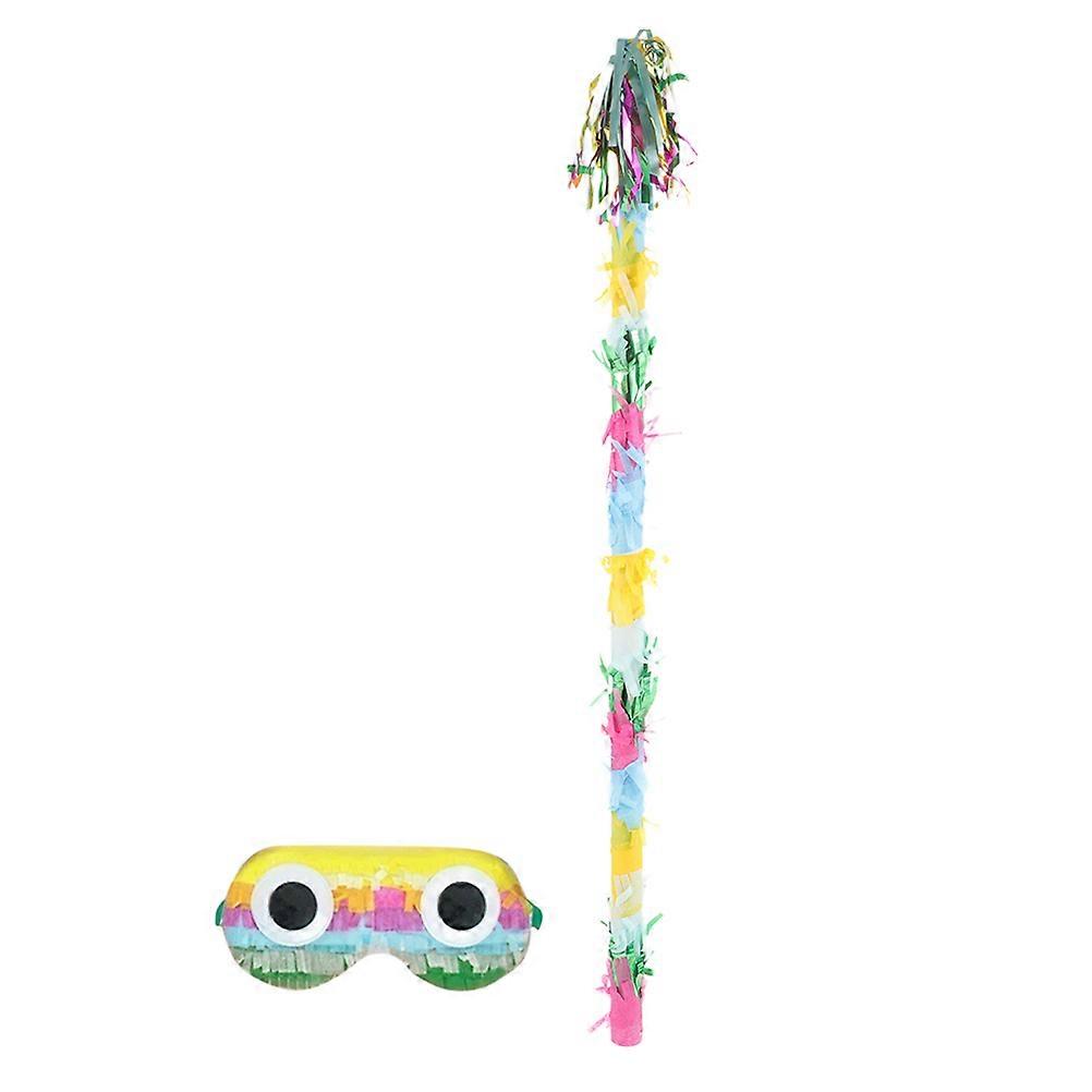 Festive Pinata Stick Game Toy Childrens Birthday Party Assorted Color Plastic Material 1 Set