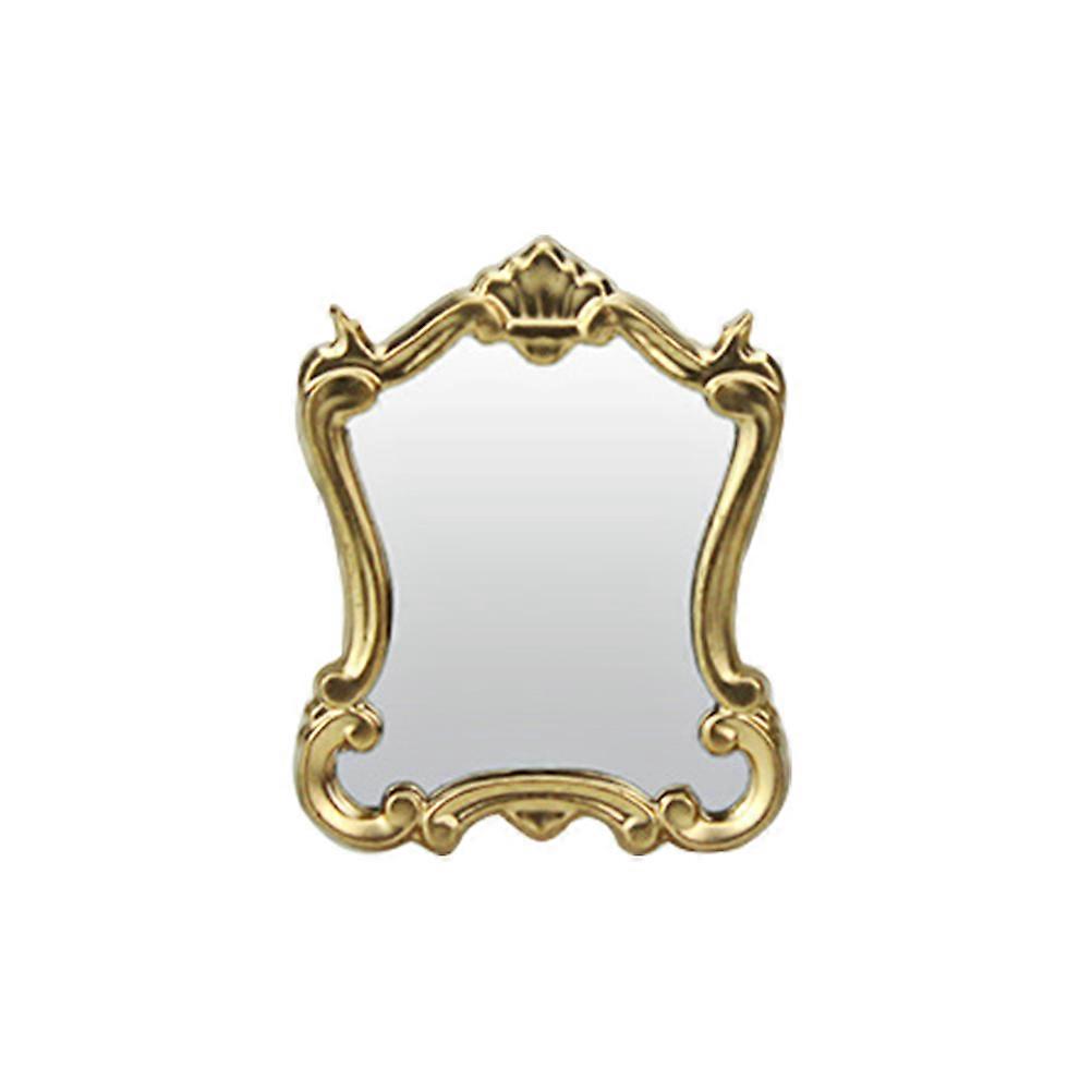 Elegant European Style Miniature Mirror Model for Doll House Decor – Gold Finish, Realistic Craftsmanship for DIY Enthusiasts and Micro Landscape
