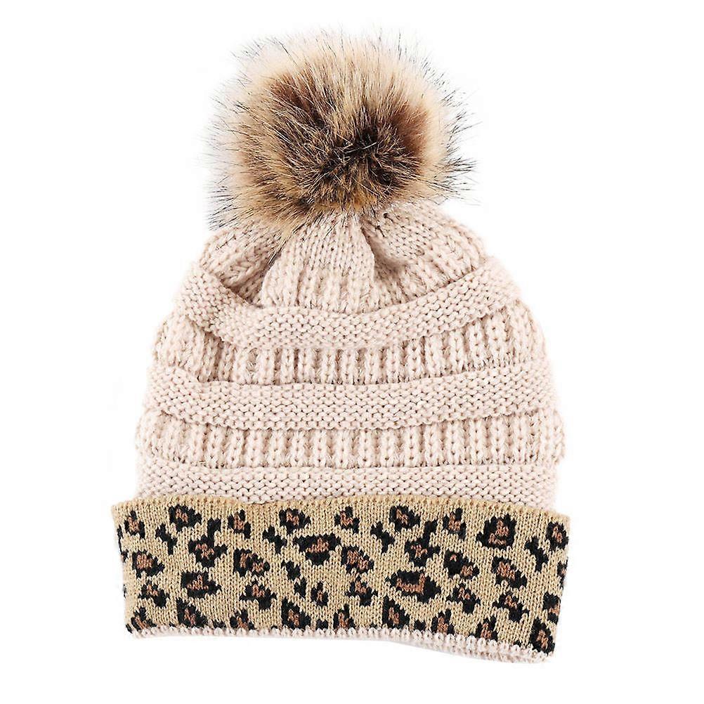 Warm Knitted Beanie Hat Accessory Assorted Color 31x22CM Stretchy 1Pcs