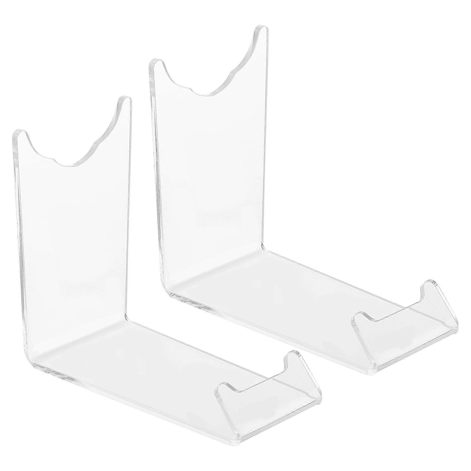 Small Display Stand Retail Display Racks Acrylic Holder Simple Design Men Home Use 4.3 3.3 1.8in 2Pcs