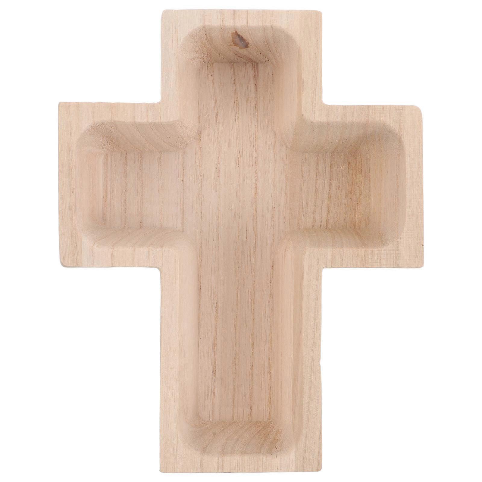 Cross Shaped Wooden Serving Platter for Charcuterie, Cheese, Fruit, and Snacks – Ideal for Parties and Home Use