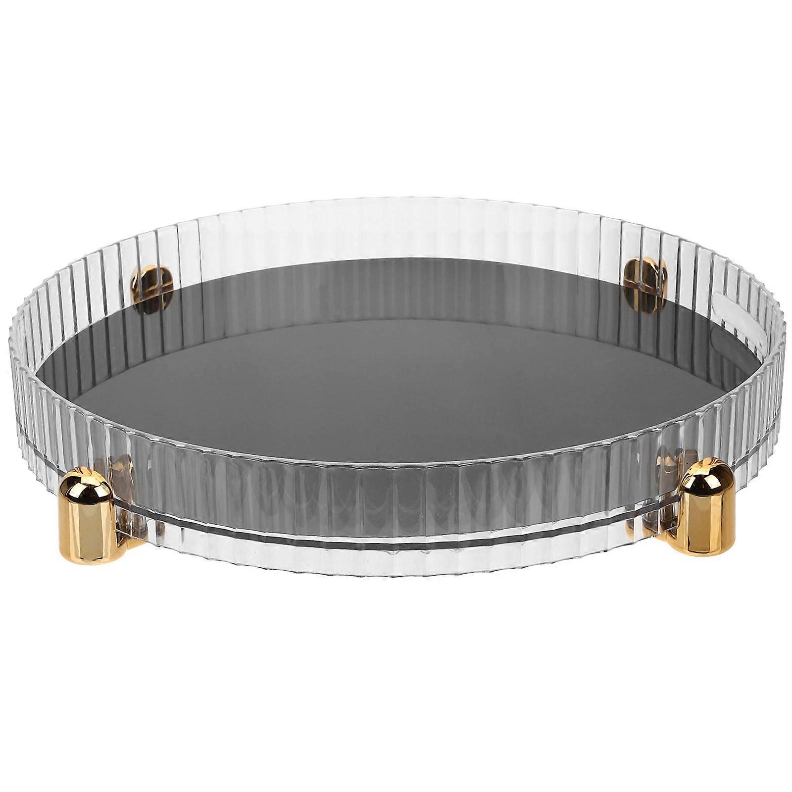 Skin Care Products Storage Box Rotating Access Organizer For Women Home Users 28x28cm Transparent 1Set