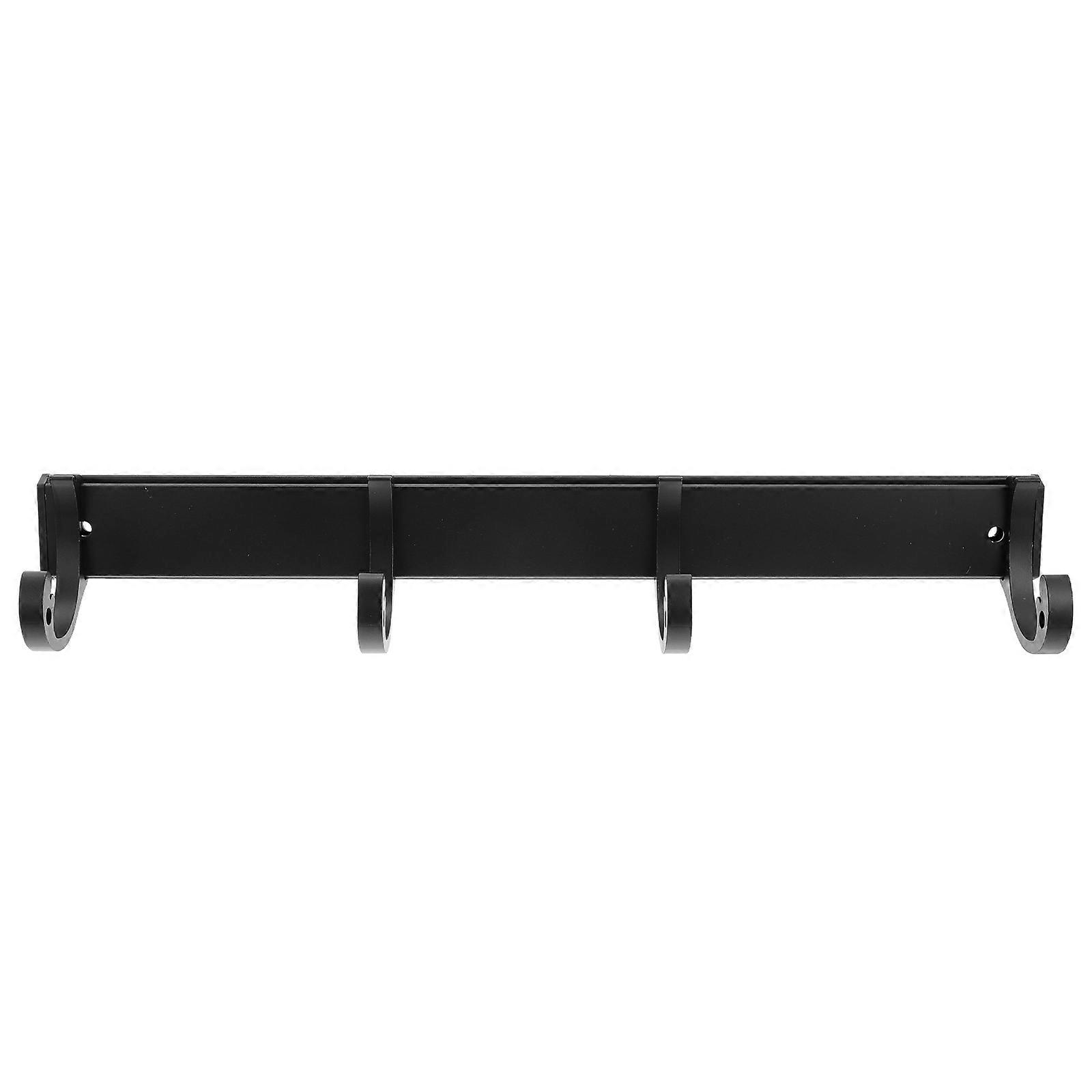 Towel Hook Rail Modern Household Adornment Coat Hook Rack with 4 Hooks for Bathroom in 30X3CM 1Pack
