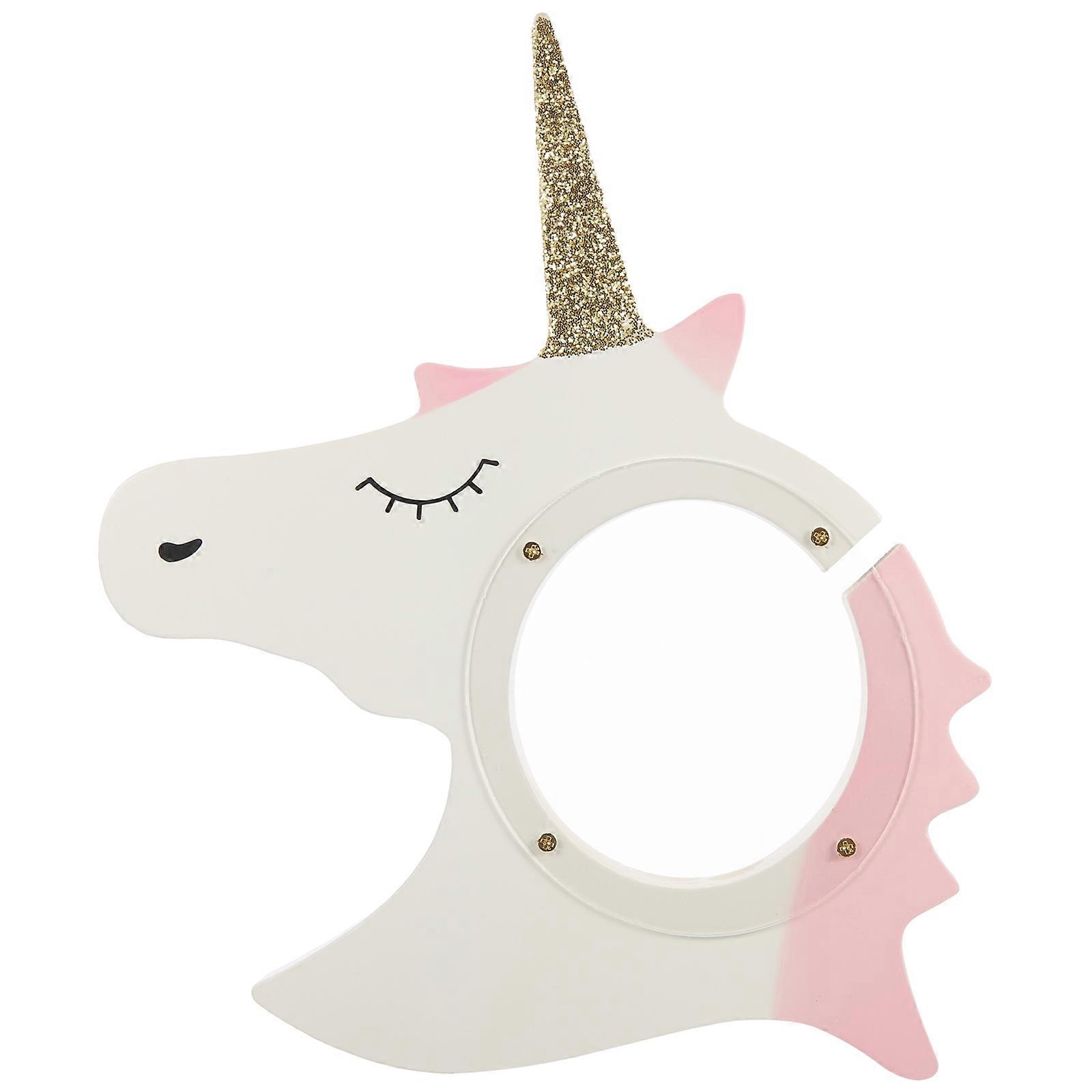 Reusable Coin Bank Unicorn Coin Container White Acrylic Storage Jar For Children Christmas 1Pcs