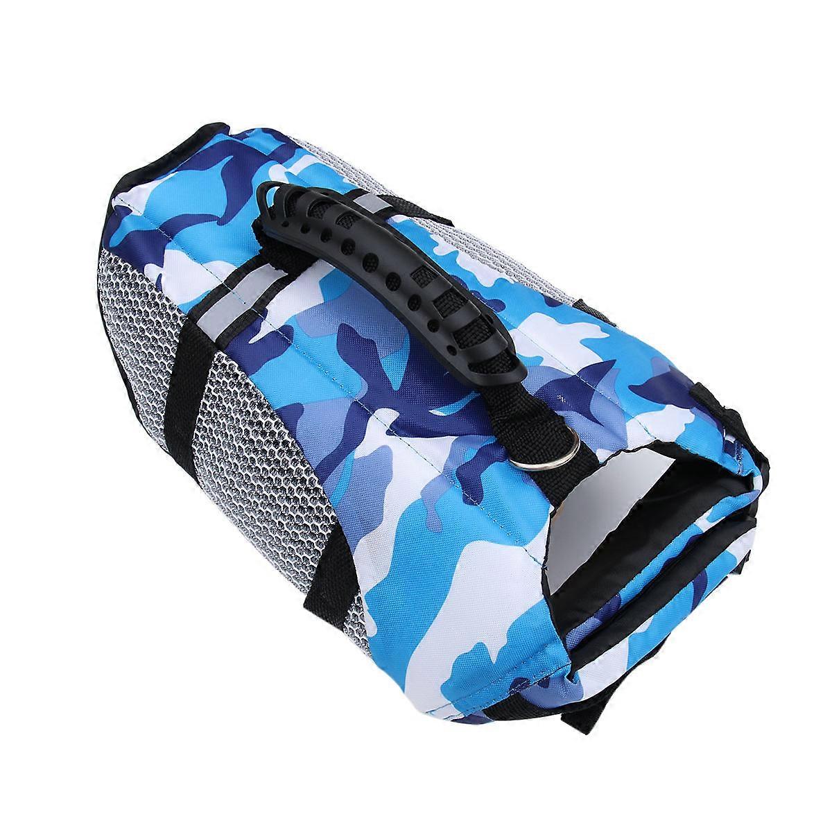 Pet Apparel Jacket Adjustable Buoyant Flotation For Pet Owners Blue Xl 1Pack