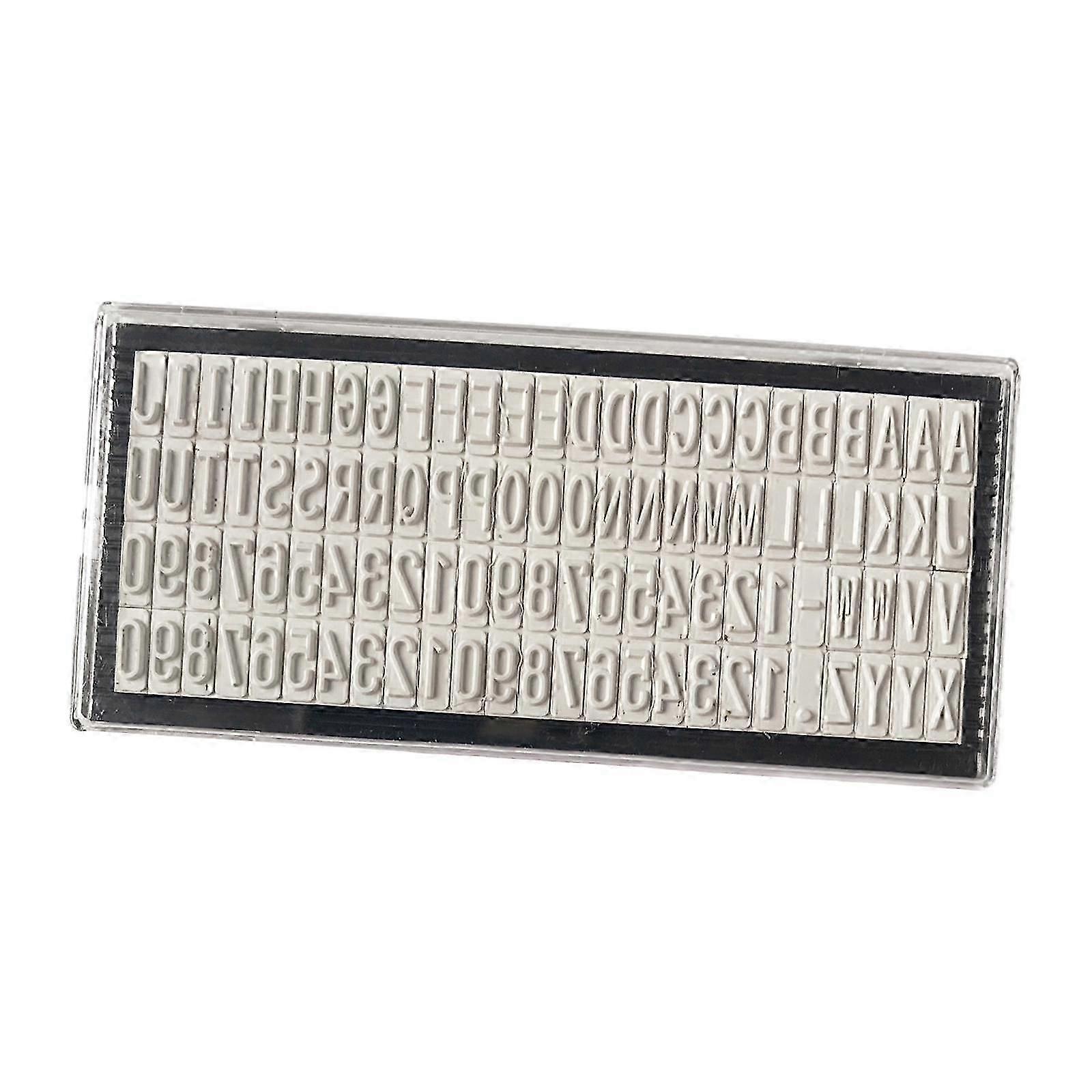Self Inking Stamp Set Printing Stamp Letter Number Learning Professional Address Stamp DIY Character Stamp for Office Parents