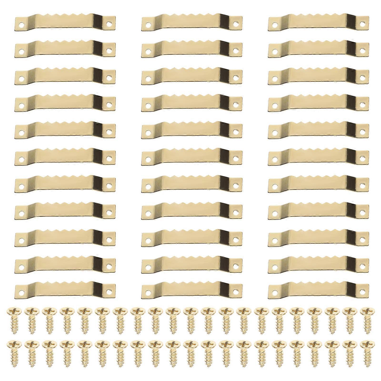 Hooks For Picture Frames Serrated Picture Hanger Picture Frame 5 3X0 8cm Yellow Stable Hanging 100Pcs