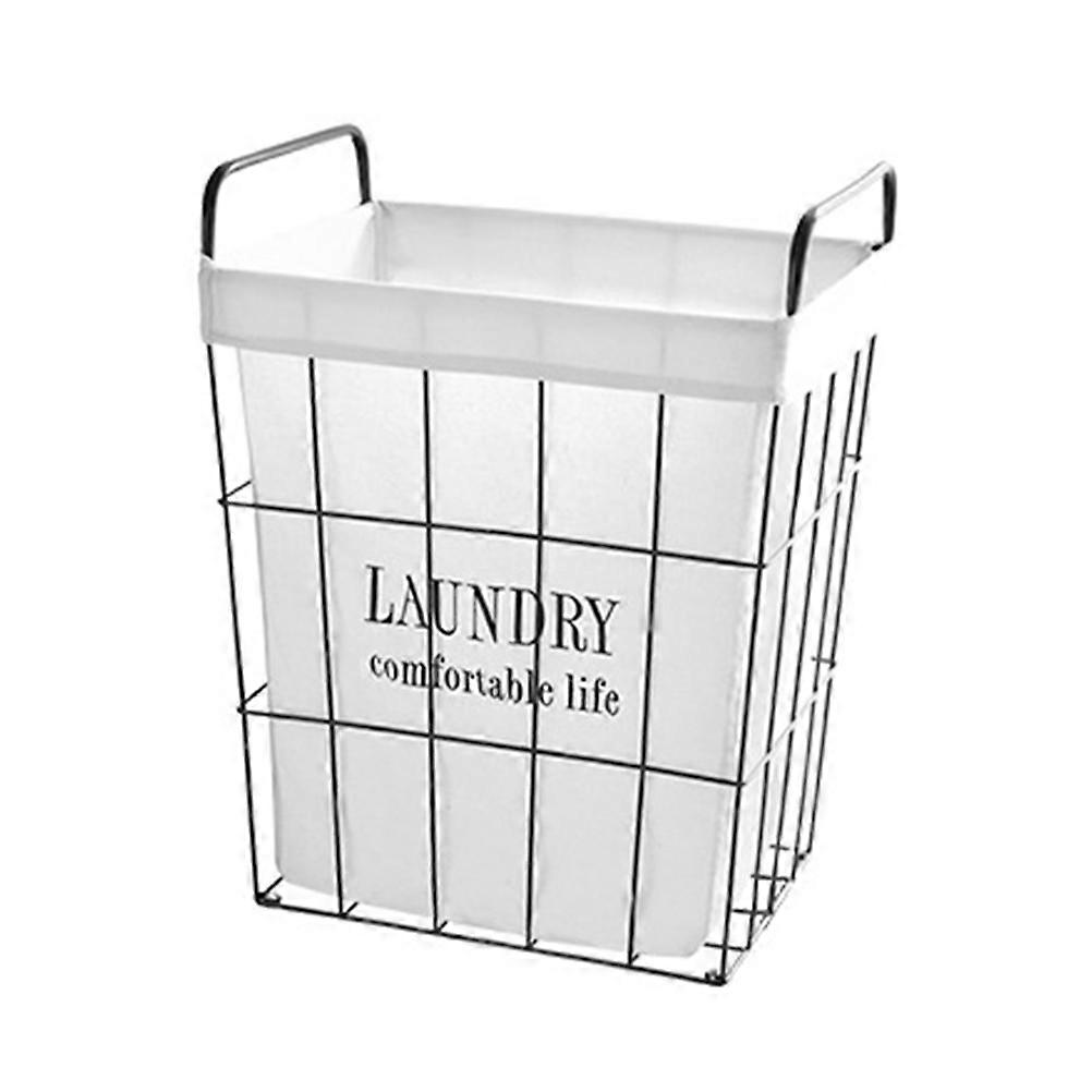 Laundry Basket Organizer Retro Style Home Organization Multi Color 49x32x28 Cm Storage Clothes 1Pack