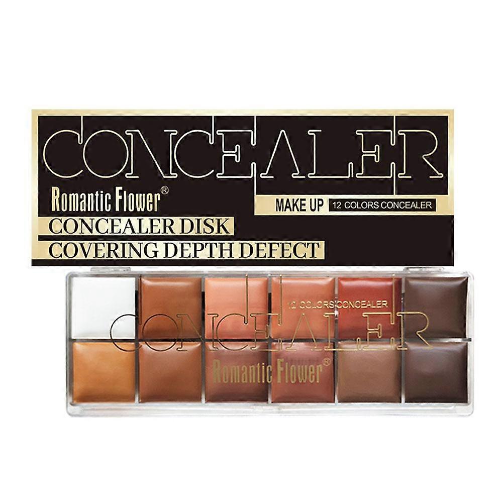 12 Shades Color Concealer Palette Contour Full Coverage Foundation