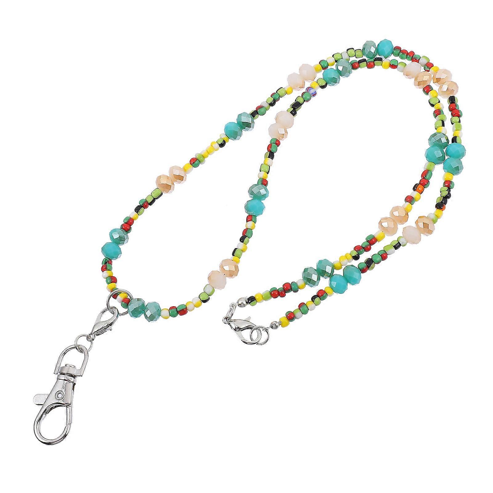 Lightweight Beaded Cellphone Lanyard with Fashionable Design for Women, Easy to Use Hanging Rope Chain for Keys, ID, and Everyday Carry