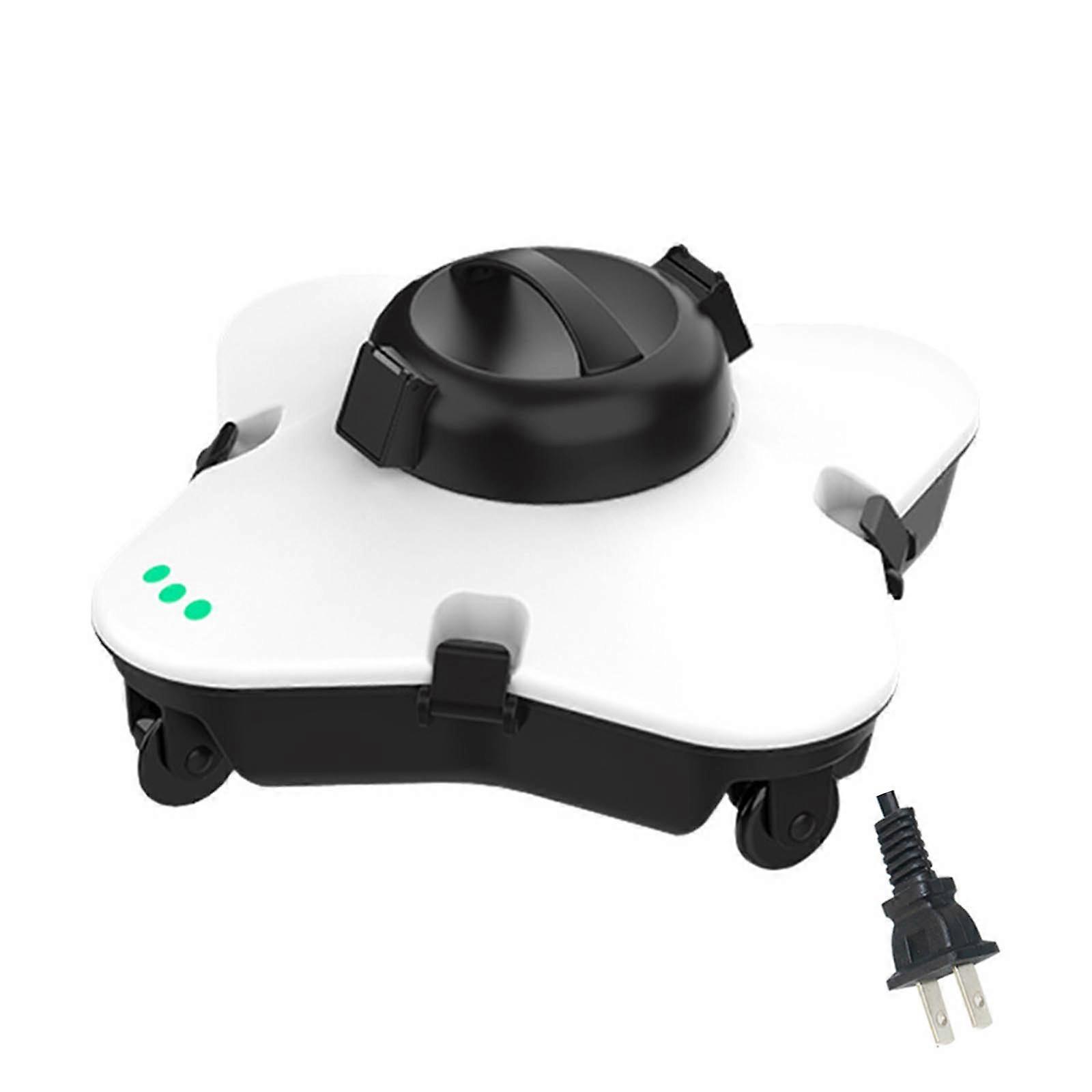 Robotic Pool Cleaning Machine Automatic Navigation Efficient Filtration System For Inground Above Ground Swimming Pools White