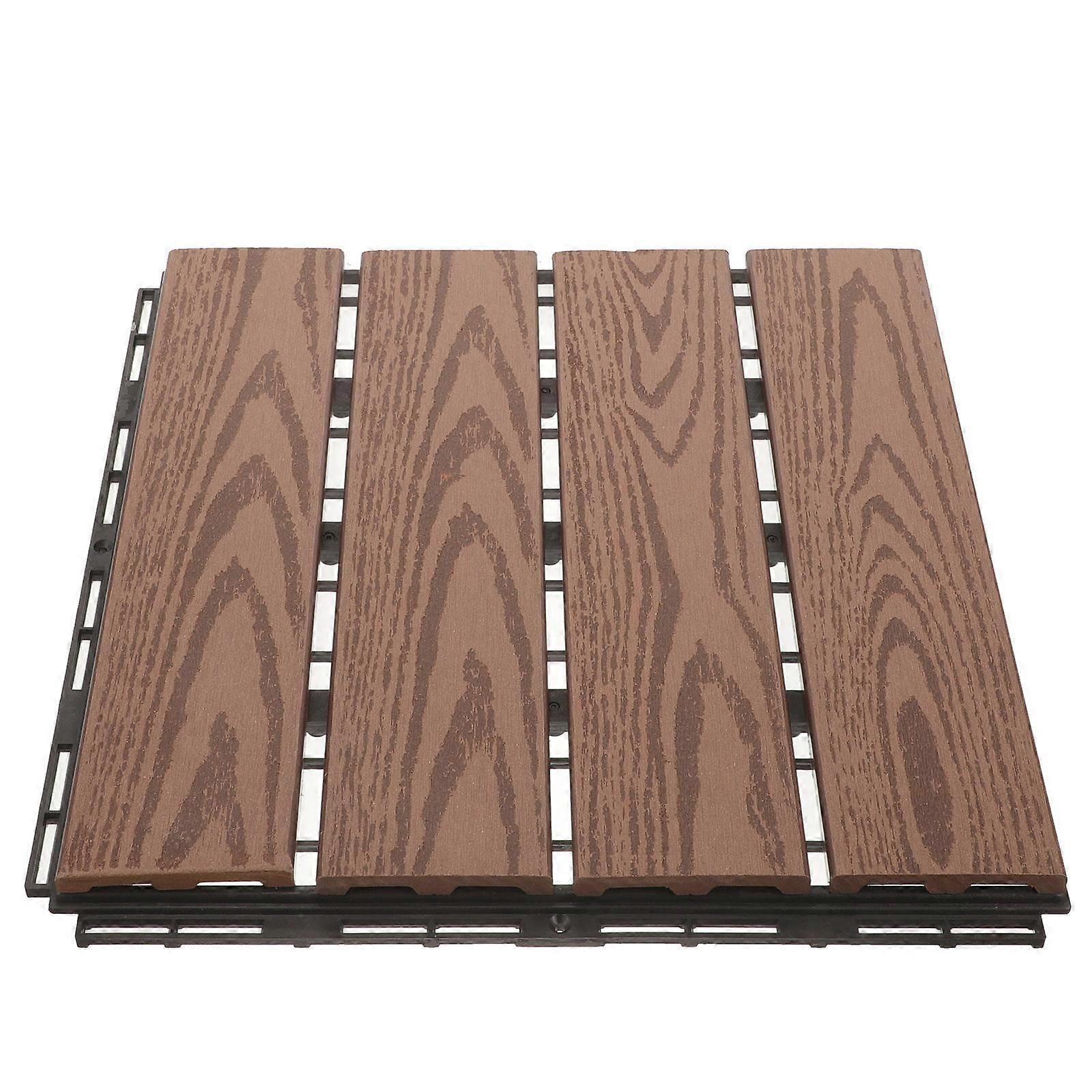 Plastic Interlocking Tiles Interlocking Decking Tiles For Outdoor Spaces 30.00X30.00X2.00CM 1Set