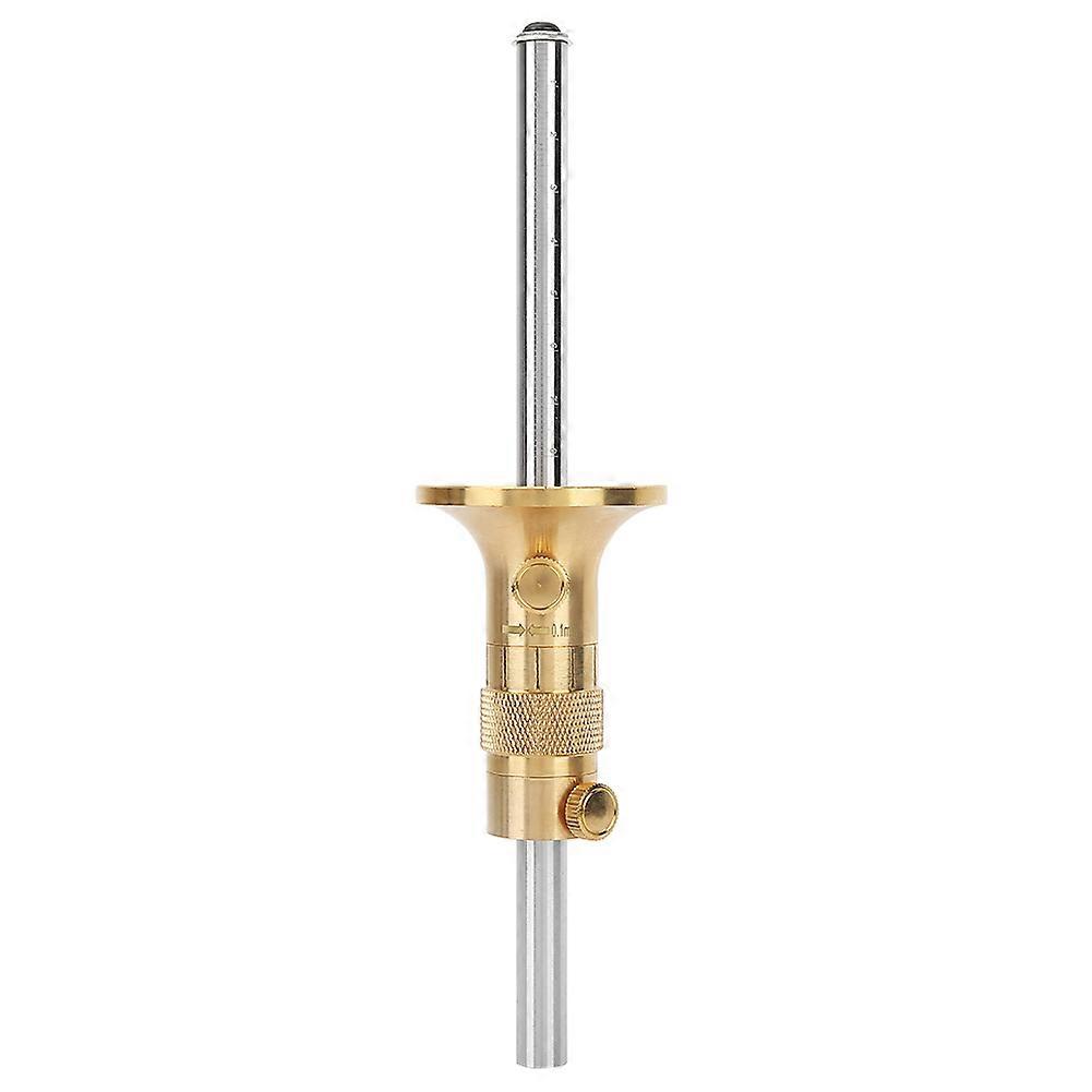 Solid Brass Wheel Precision Marking and Cutting Gauge for Woodworking with Micro Adjustable Head
