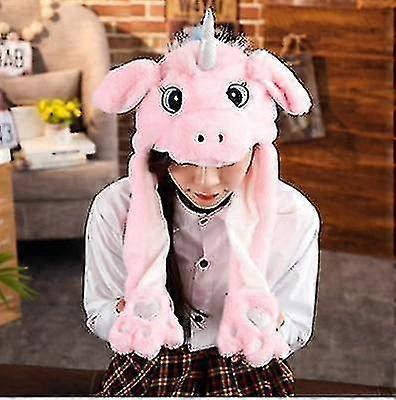 Cute Rabbit Hat with Moving Ears, Airbag Design