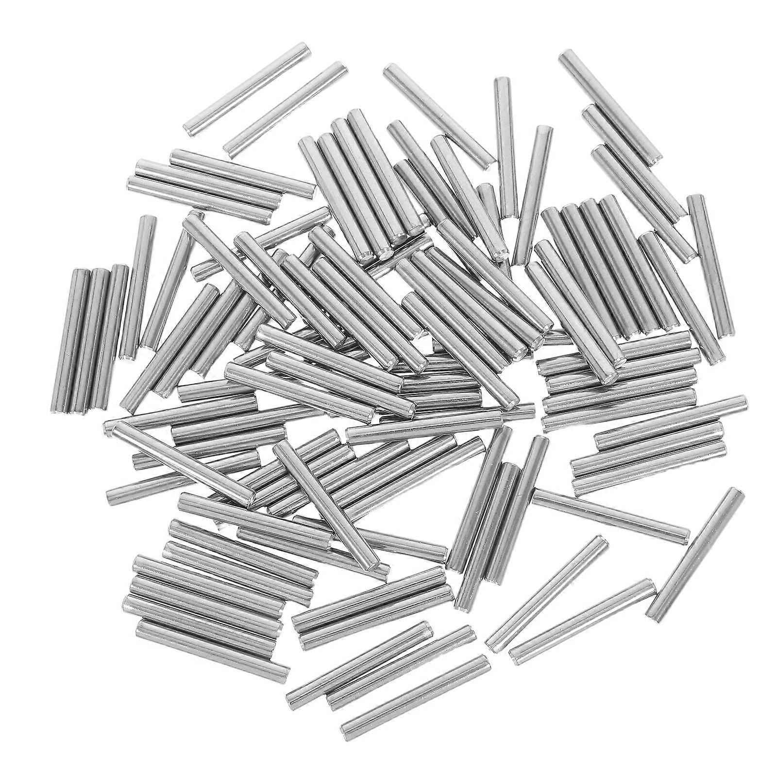 Alignment Pins Cylindrical Fastening Precision Stainless Steel for Machinery Electronics Automotive M5 Size Silver 100Pcs