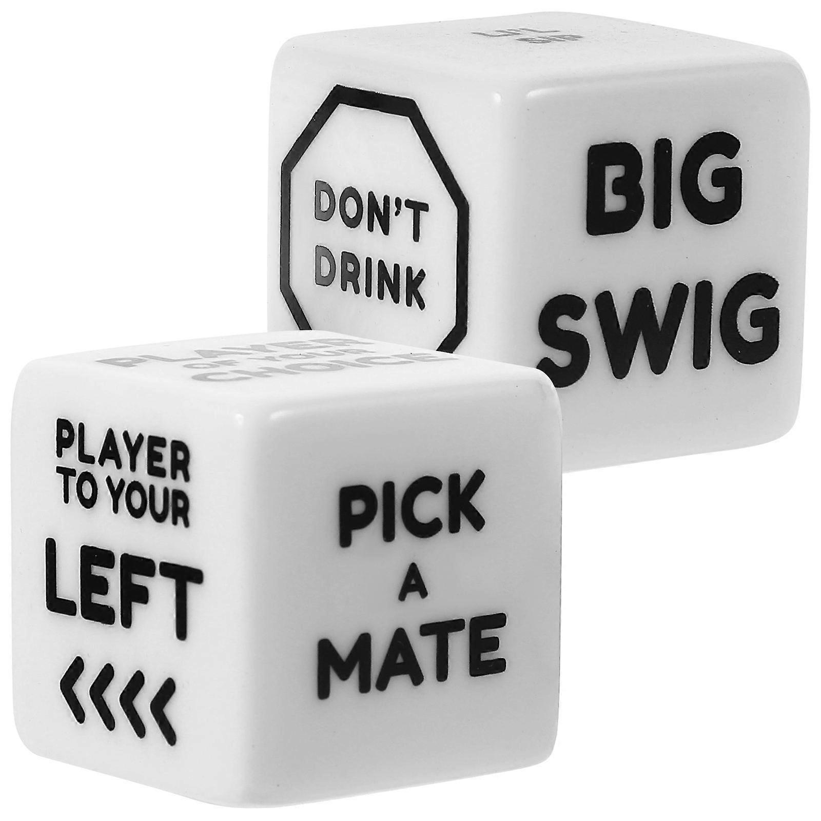 drickspel vin akryl kuber för festbruk 2st set