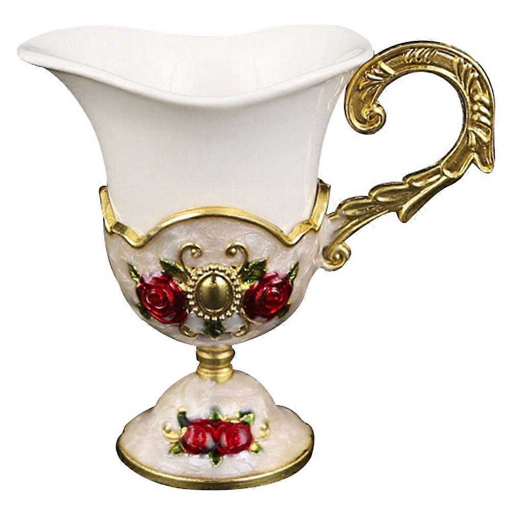 Vintage Tea Cup Ceramic Material Multi Color Handmade Home Use Round 1Set