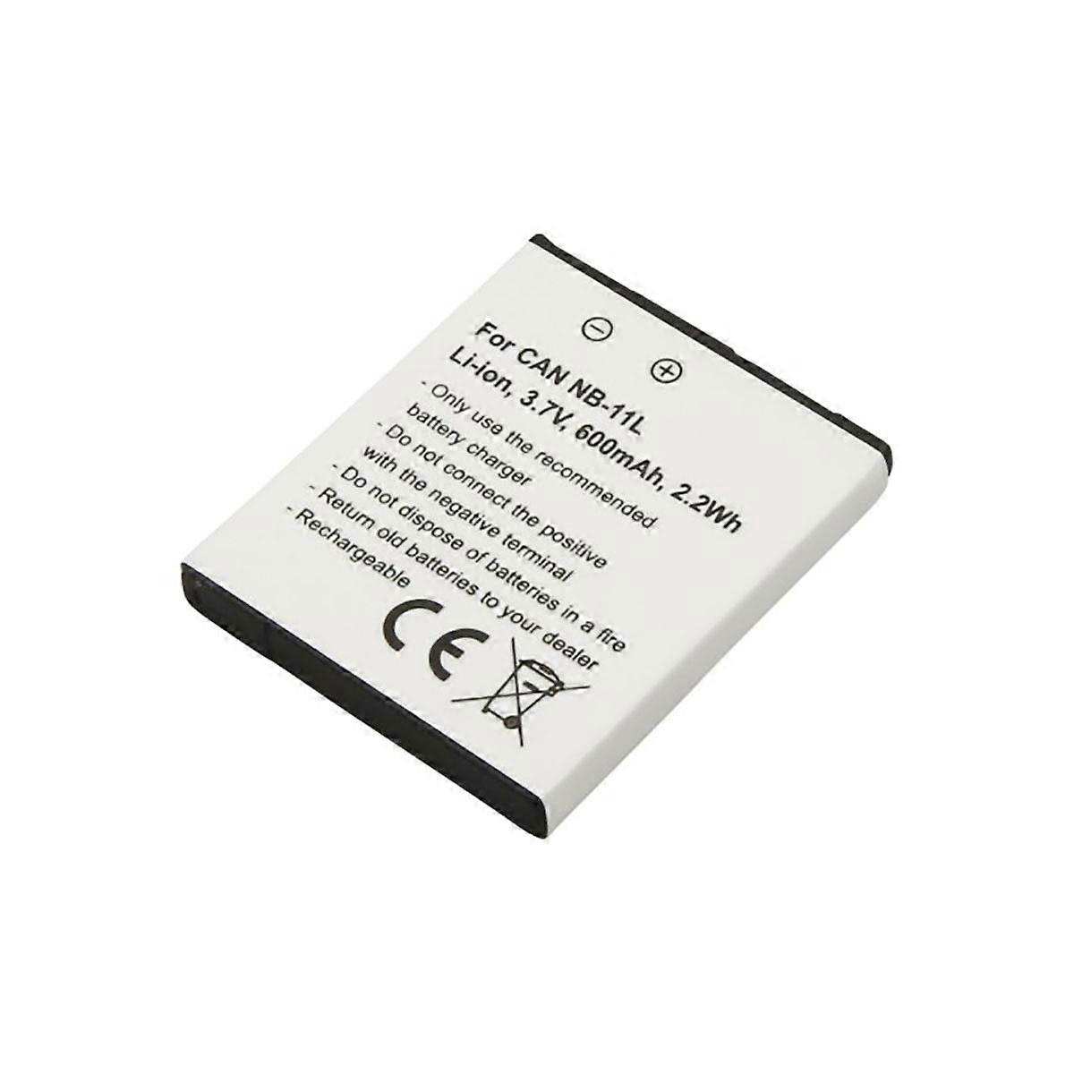 Λι-ιονική μπαταρία 600mAh Canon PowerShot κάμερα 3.7V συμβατή NB-11LH, λευκό