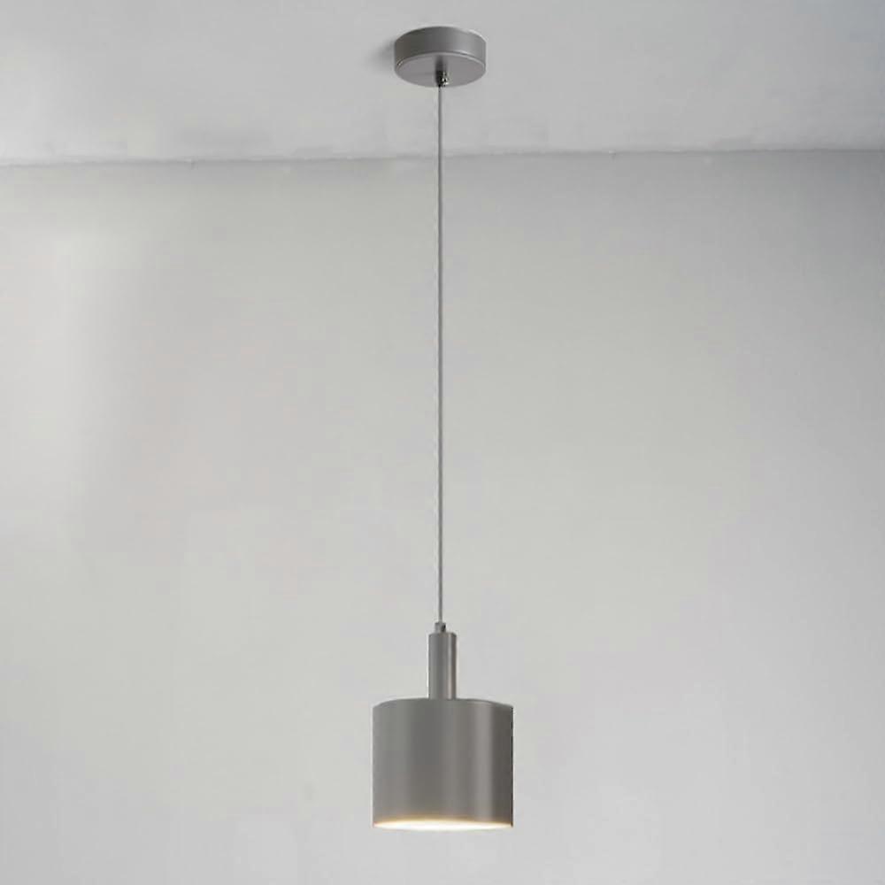 Modern Mini Pendant Light Dimmable LED Height Adjustable with Remote Grey