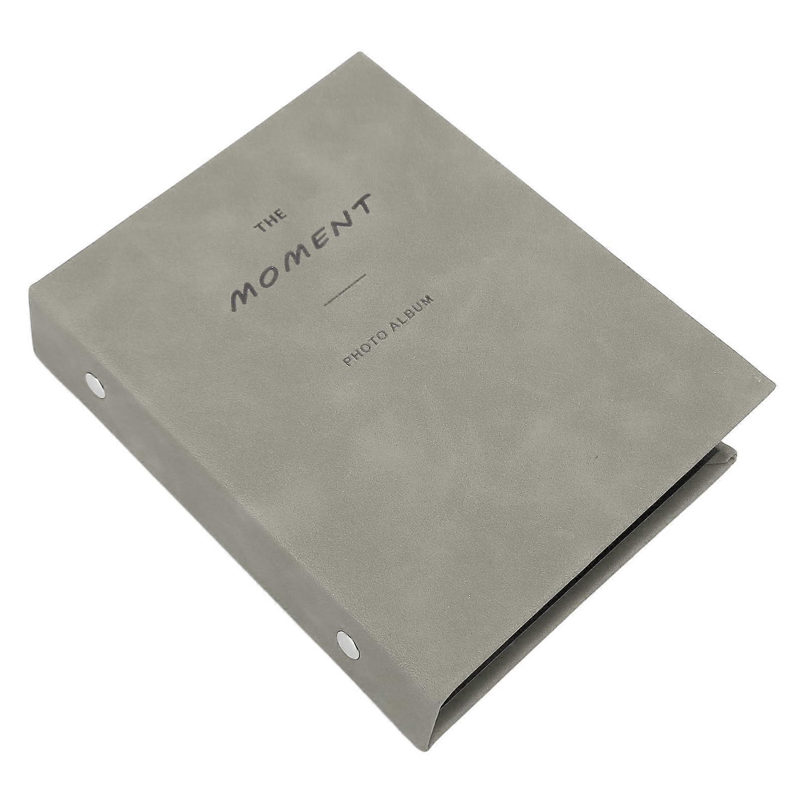 Photo Album with 64 Pockets, Lightweight, Full Protection, Universal for 3Inch Photos (Grey)
