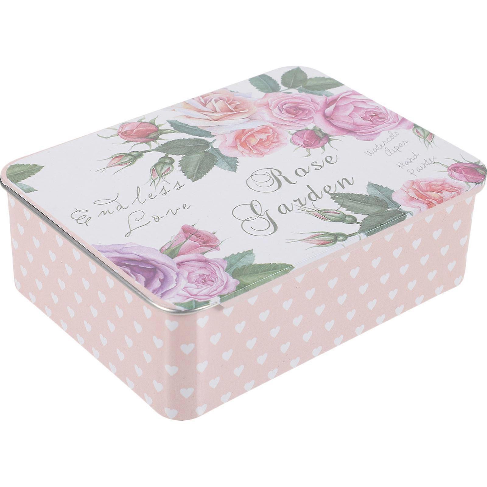 Retro Slide Top Tin Box Organizer Compact Storage Container for Candies, Pills & Coins Durable Design with Lid for Indoor & Outdoor Use