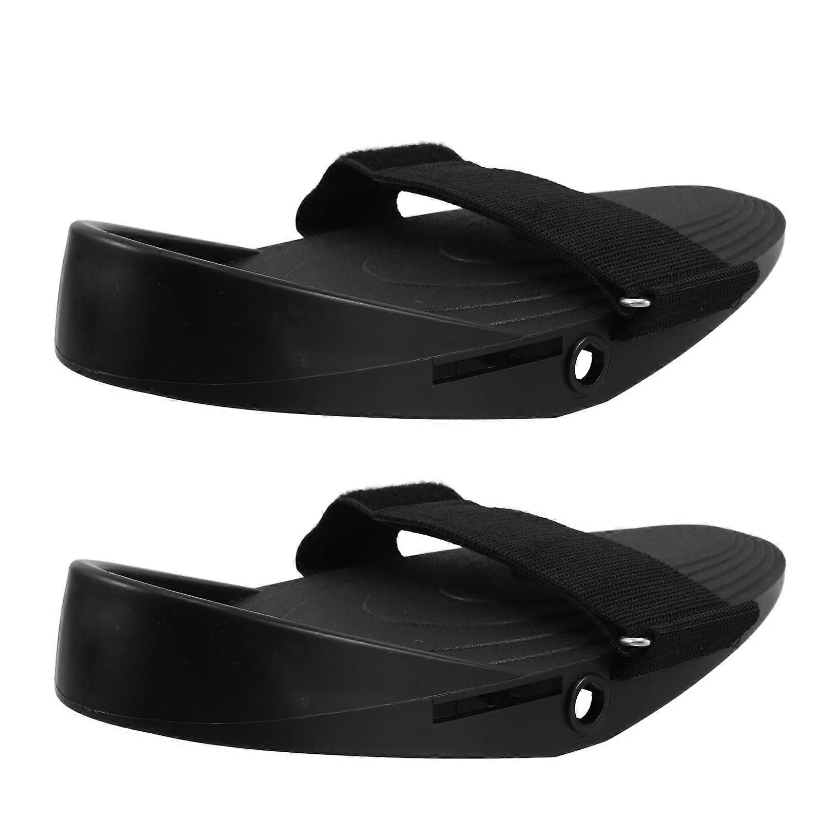 Ergonomic Design Rowing Machine Pedals For Fitness Enthusiasts Black 30.70X13.80X4.30CM Durable 1 Pair