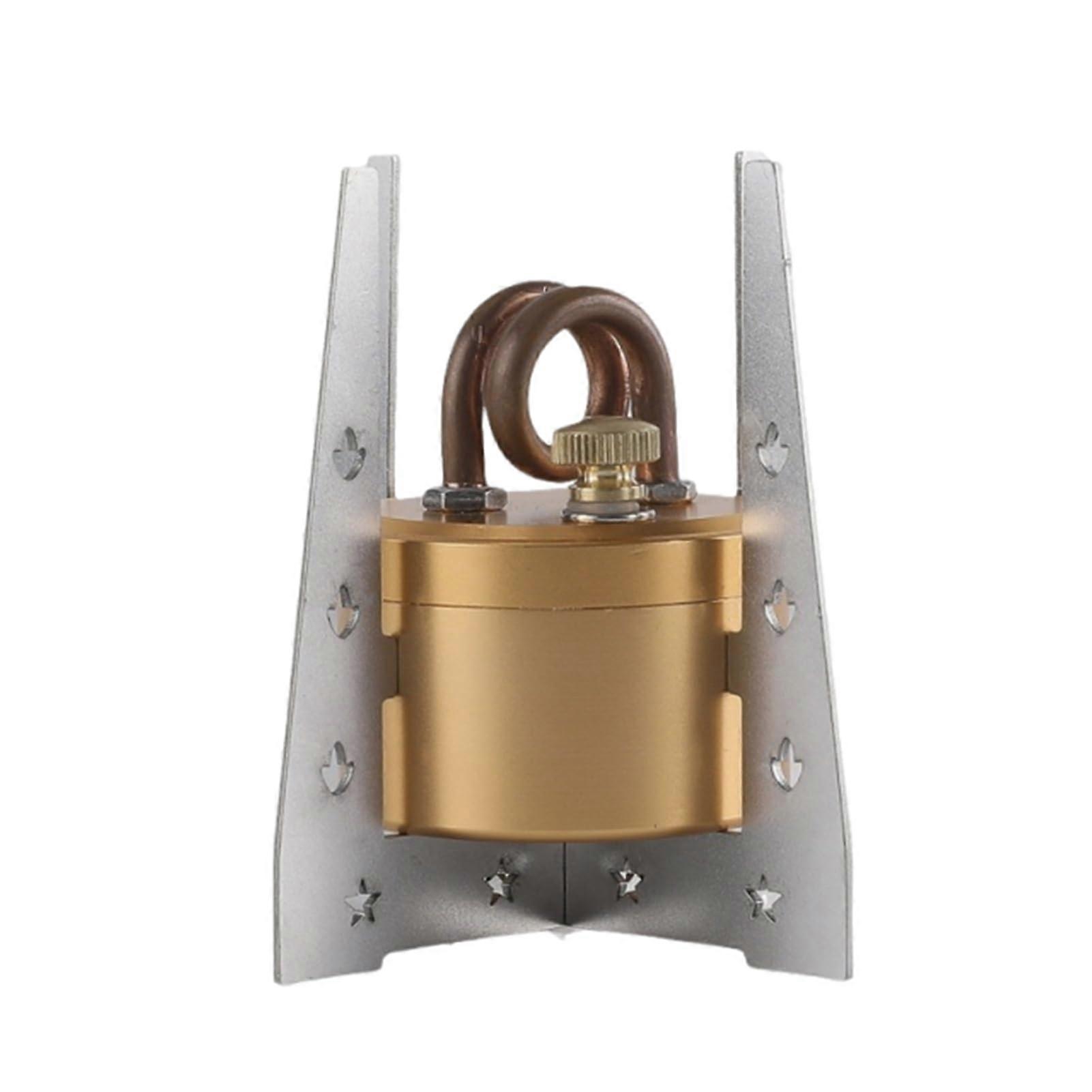 Exquisite Mini Metal Cooker Gold 203 with Bracket, Portable Small Size for Outdoor Cooking Leisure Activities