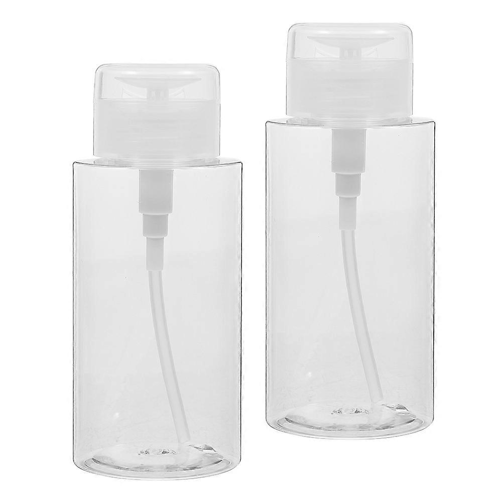 Refillable Press Type Bottles Durable Multi Function Liquid Storage Containers for Nail Polish Remover