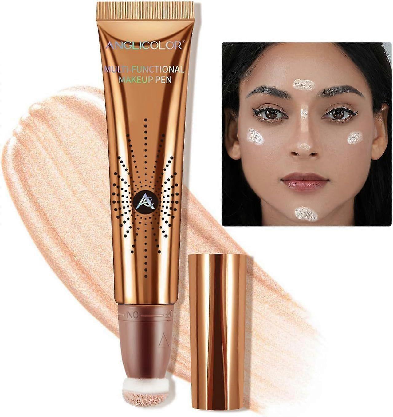 Liquid Blush Natural-Looking, Liquid Contour Beauty Wand Cream Formula - Long-Lasting, Waterproof, Highly Pigmented, Vegan & Cruelty-Free, 12ml