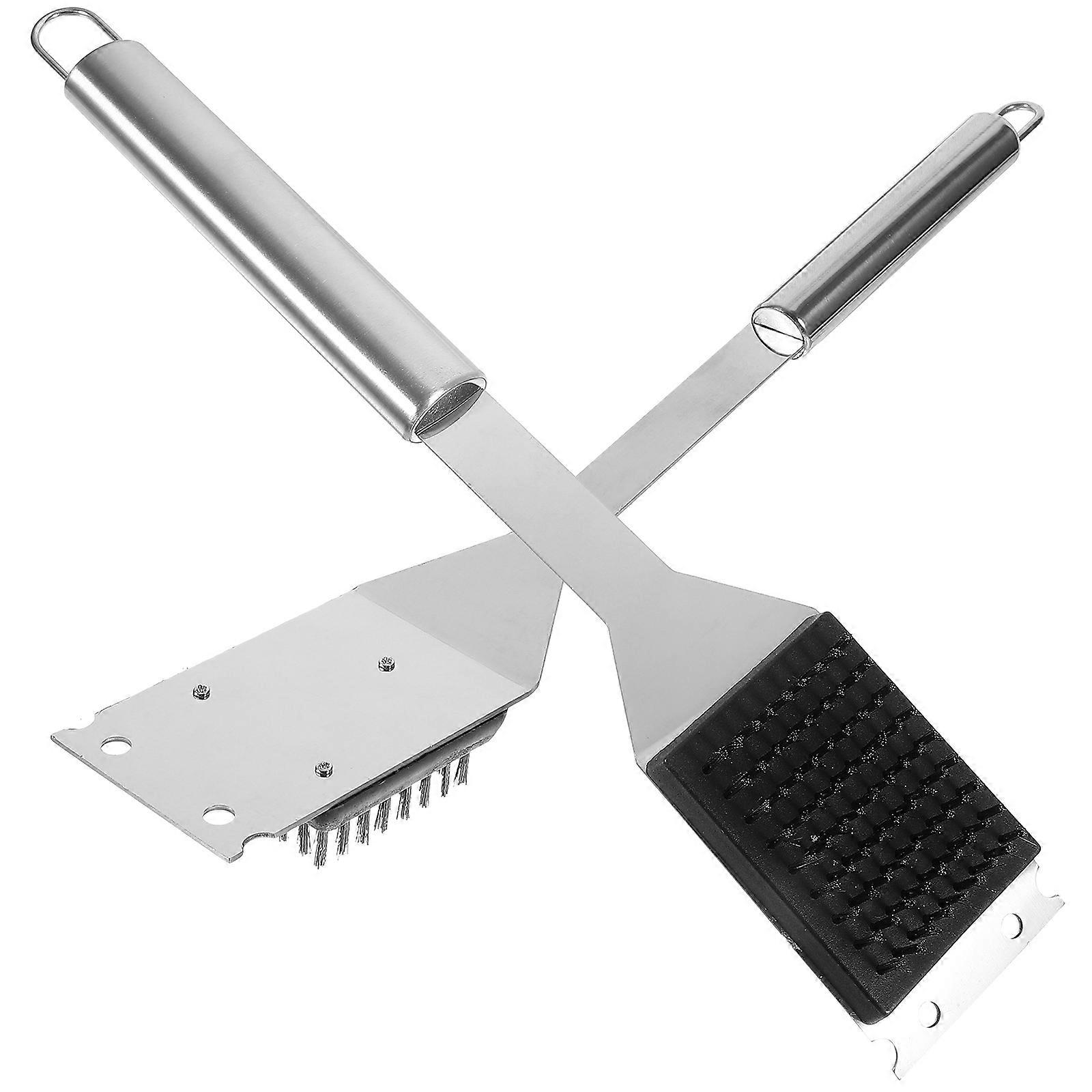 It looks like your message got cut off at the end. However, craft a full product description or title for a **2pcs Barbecue Grill Brush Heavy Duty