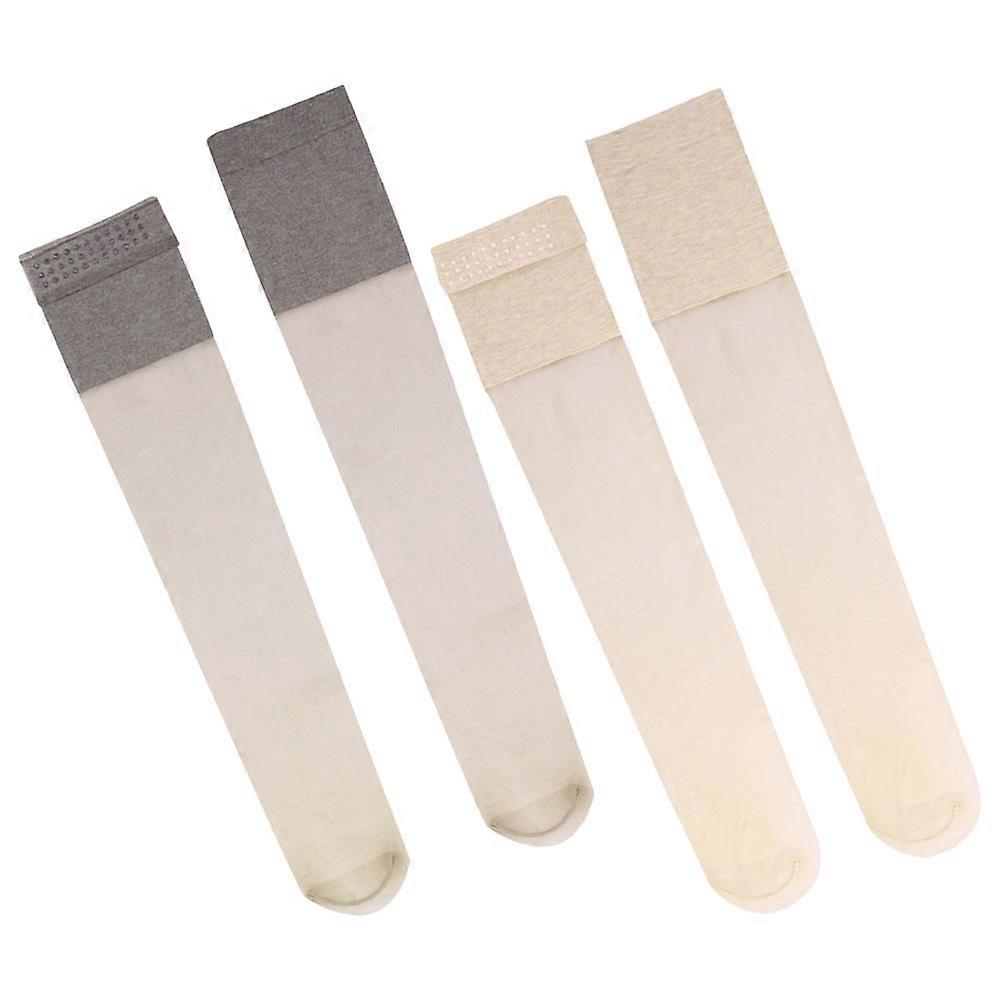 Knee High Socks For Women Over Knee Socks Thigh High Socks Women Daily Wear Non-slip Stretchy 2 Pairs