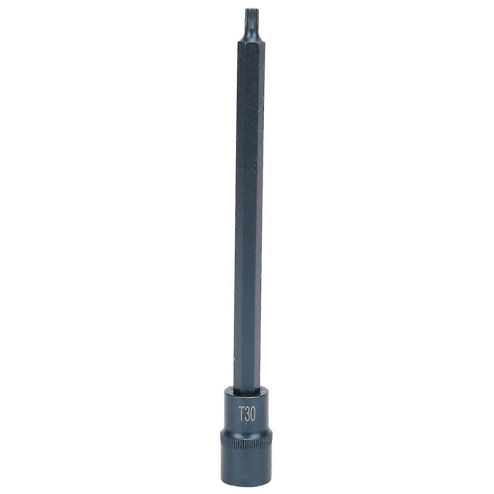 Star Screwdriver Bit Square Socket 1/2in S2 Alloy Steel Rustproof Hand Tool for Ratchet Wrench