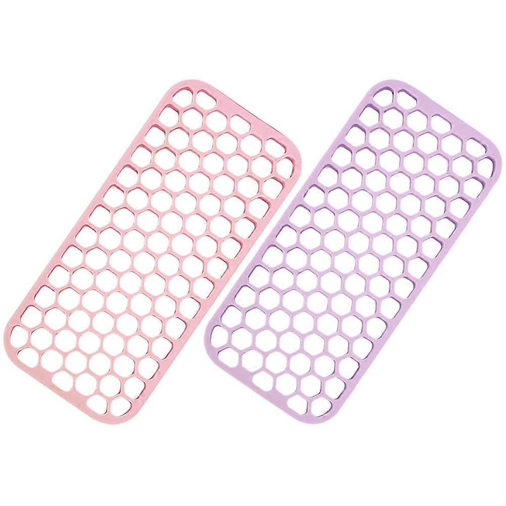Silicone Pad Heat Resistant Rectangular Tool Holder For Hair Tools 20.50X9.50X1.90CM 2Set